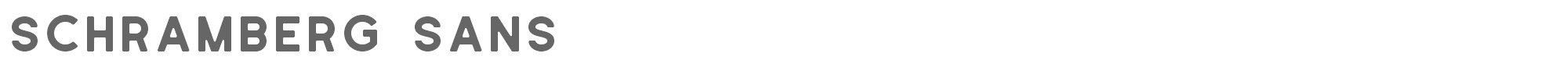 Schramberg Sans Schramberg Sans.ttf font preview